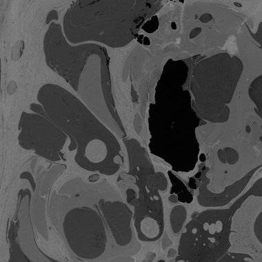 Kağıt arkaplanda siyah mermer mürekkep dokusu. Mermer taş resim.