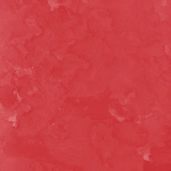 紙の背景に白の写実的な水彩の質感と赤 — ストック写真