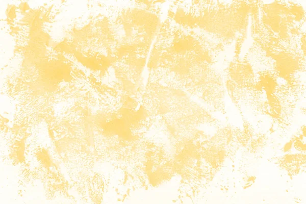 Gelber Aquarell Hintergrund Mit Realistischer Papierstruktur — Stockfoto
