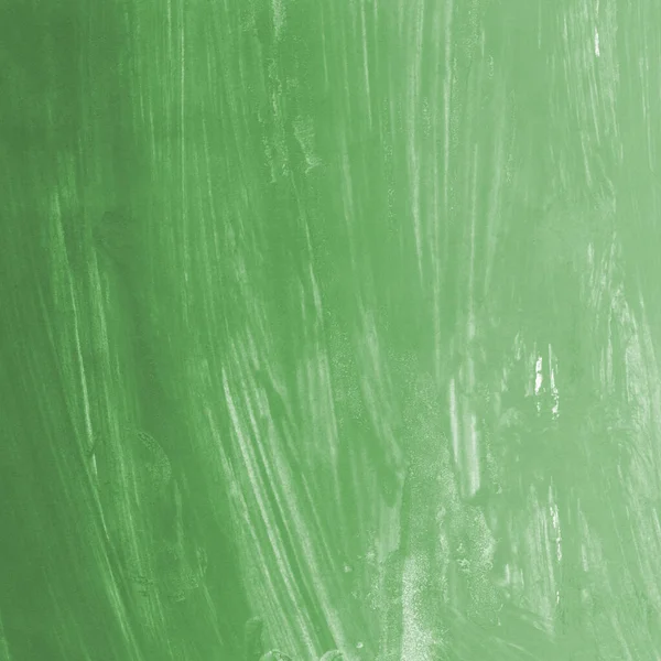 Zelená Textura Gouache Abstraktní Pozadí — Stock fotografie