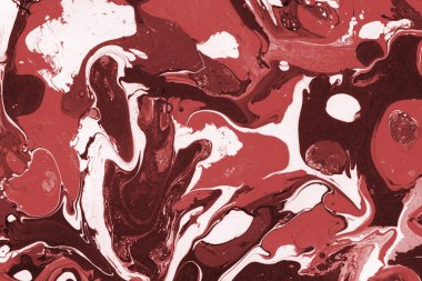 Boya desenli kırmızı mermer arkaplan