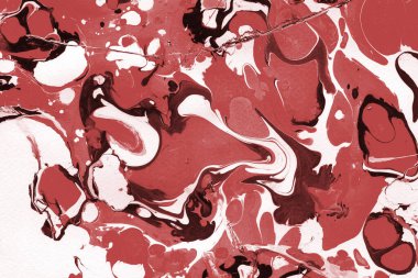 Boya desenli kırmızı mermer arkaplan