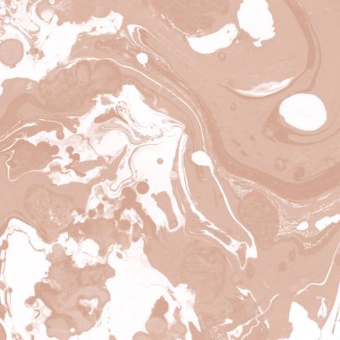 Kağıt üzerinde turuncu mermer mürekkep dokusu. Mermer taş resim.