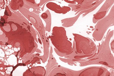 Boya desenli kırmızı mermer arkaplan