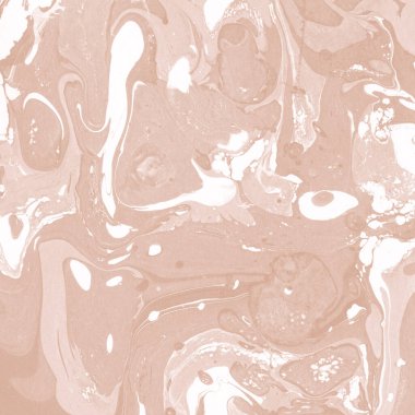 Kağıt üzerinde turuncu mermer mürekkep dokusu. Mermer taş resim.