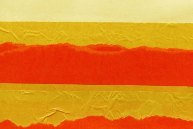 Çeşitli kağıtların kolajı, renkli soyut arkaplan  