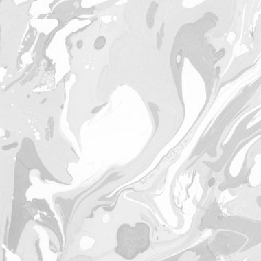Gümüş rengi gri mermer arka planda boya lekeleri