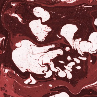 Boya desenli kırmızı mermer arkaplan