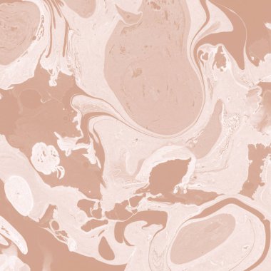 Kağıt üzerinde turuncu mermer mürekkep dokusu. Mermer taş resim.