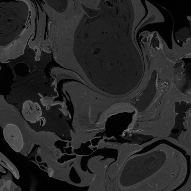 Kağıt arkaplanda siyah mermer mürekkep dokusu. Mermer taş resim.