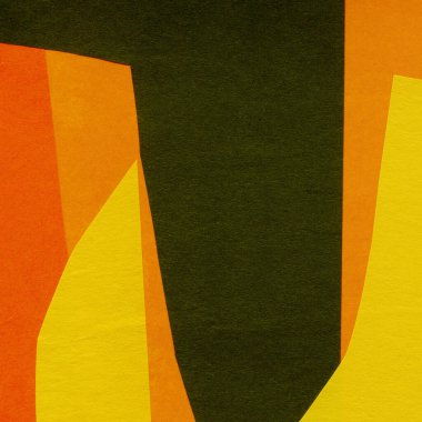 Çeşitli kağıtların kolajı, renkli soyut arkaplan  