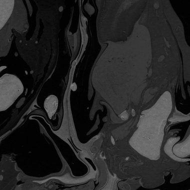 Kağıt arkaplanda siyah mermer mürekkep dokusu. Mermer taş resim.