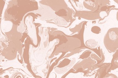 Kağıt üzerinde turuncu mermer mürekkep dokusu. Mermer taş resim.