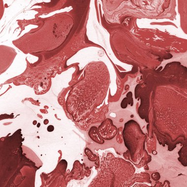 Boya desenli kırmızı mermer arkaplan