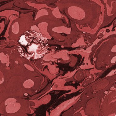 Boya desenli kırmızı mermer arkaplan