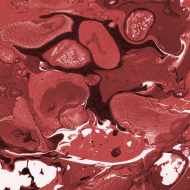 Boya desenli kırmızı mermer arkaplan