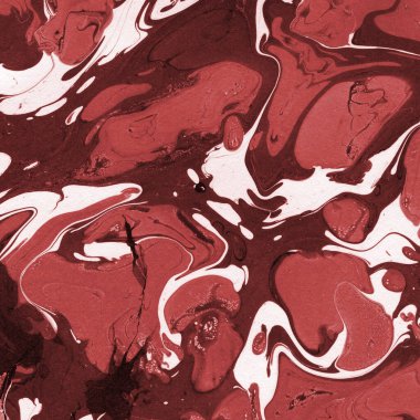 Boya desenli kırmızı mermer arkaplan