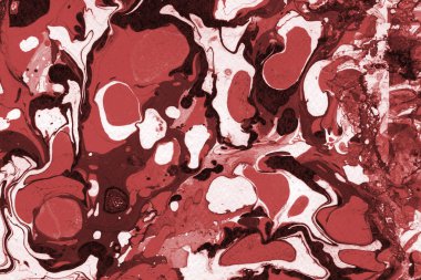 Boya desenli kırmızı mermer arkaplan