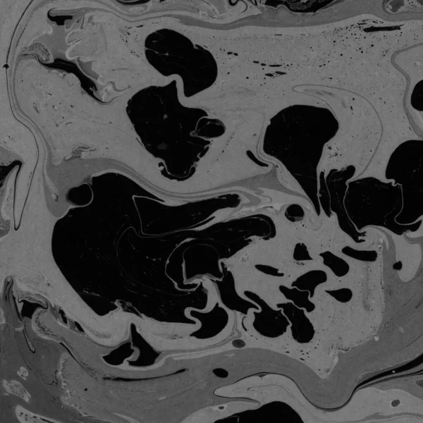 Kağıt arkaplanda siyah mermer mürekkep dokusu. Mermer taş resim.