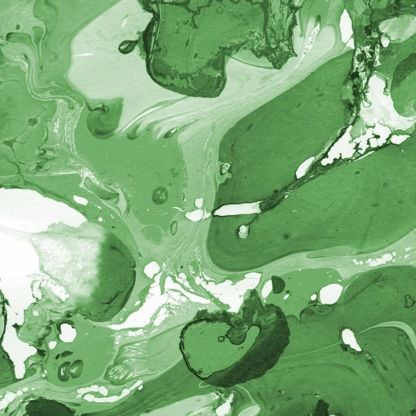 绿色大理石纹理 抽象油漆墙纸 — 图库照片