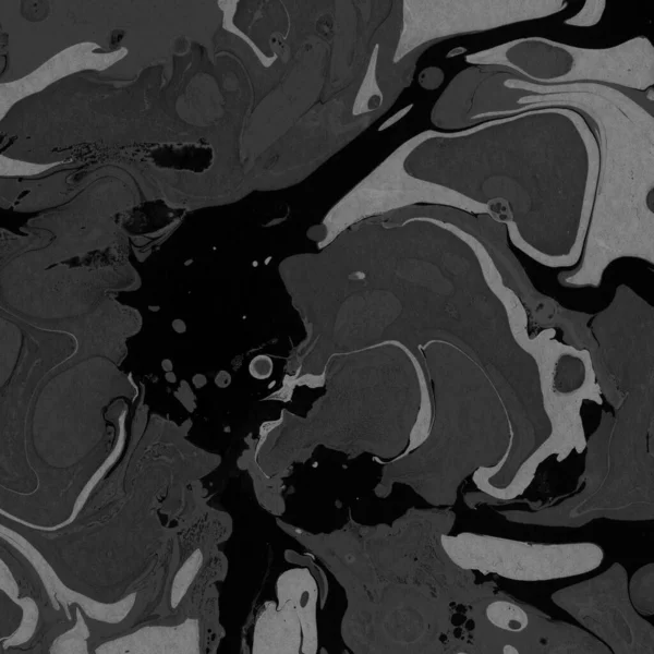 Kağıt arkaplanda siyah mermer mürekkep dokusu. Mermer taş resim.