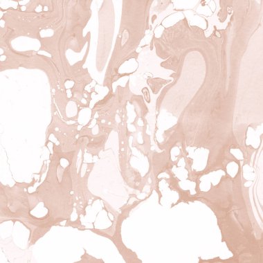 Kağıt üzerinde turuncu mermer mürekkep dokusu. Mermer taş resim.