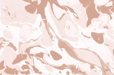 Kağıt üzerinde turuncu mermer mürekkep dokusu. Mermer taş resim.