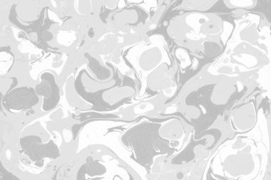 Gümüş rengi gri mermer arka planda boya lekeleri