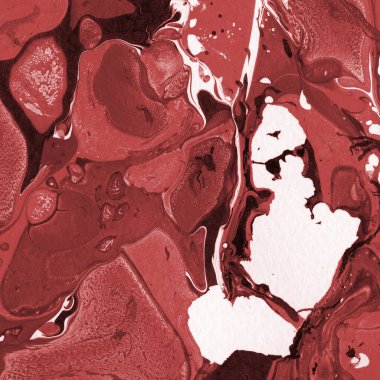 Boya desenli kırmızı mermer arkaplan