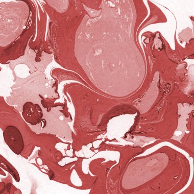 Boya desenli kırmızı mermer arkaplan