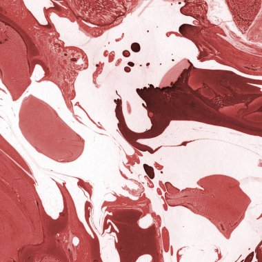 Boya desenli kırmızı mermer arkaplan