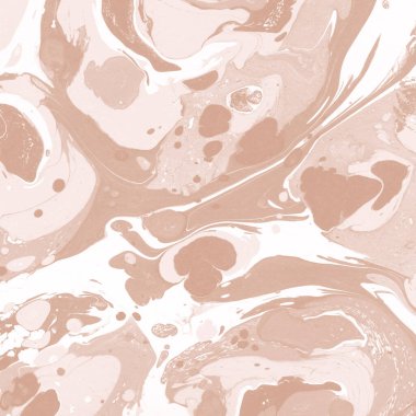 Kağıt üzerinde turuncu mermer mürekkep dokusu. Mermer taş resim.