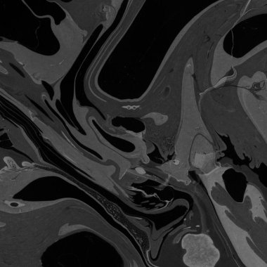 Kağıt arkaplanda siyah mermer mürekkep dokusu. Mermer taş resim.