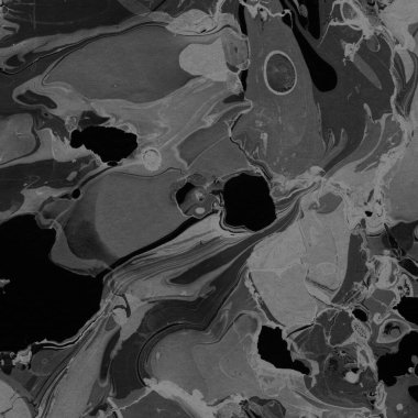 Kağıt arkaplanda siyah mermer mürekkep dokusu. Mermer taş resim.