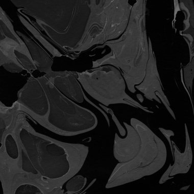 Kağıt arkaplanda siyah mermer mürekkep dokusu. Mermer taş resim.