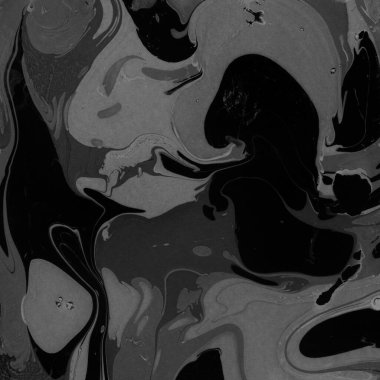 Kağıt arkaplanda siyah mermer mürekkep dokusu. Mermer taş resim.