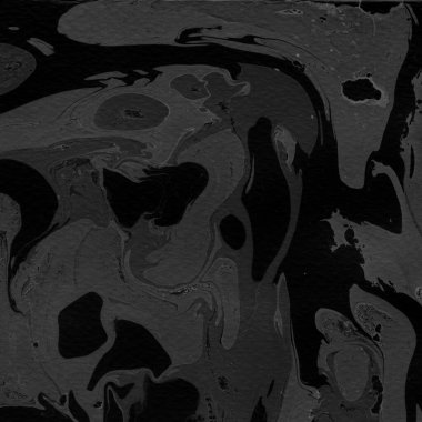 Kağıt arkaplanda siyah mermer mürekkep dokusu. Mermer taş resim.