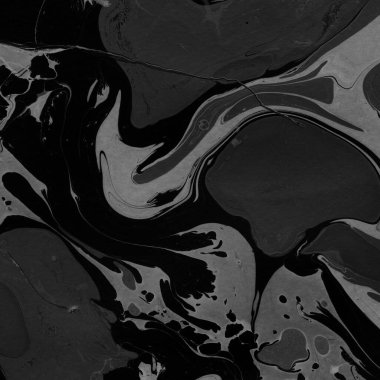 Kağıt arkaplanda siyah mermer mürekkep dokusu. Mermer taş resim.