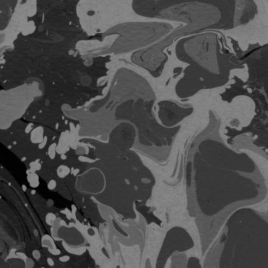 Kağıt arkaplanda siyah mermer mürekkep dokusu. Mermer taş resim.