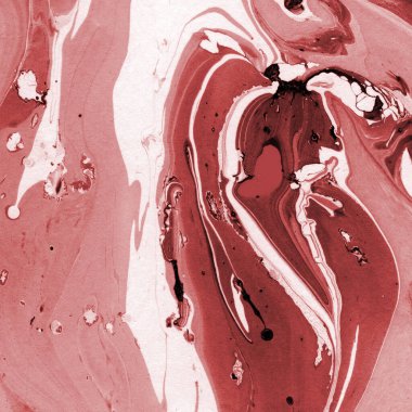 Boya desenli kırmızı mermer arkaplan