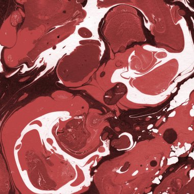 Boya desenli kırmızı mermer arkaplan