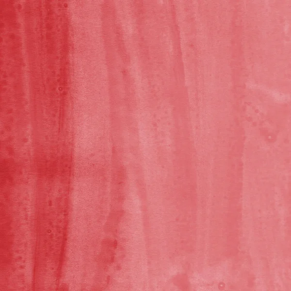Červená Akvarel Pozadí Realistickou Texturou Papíru — Stock fotografie