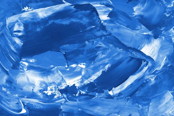 Blauwe Acryl Abstracte Patroon Achtergrond — Stockfoto