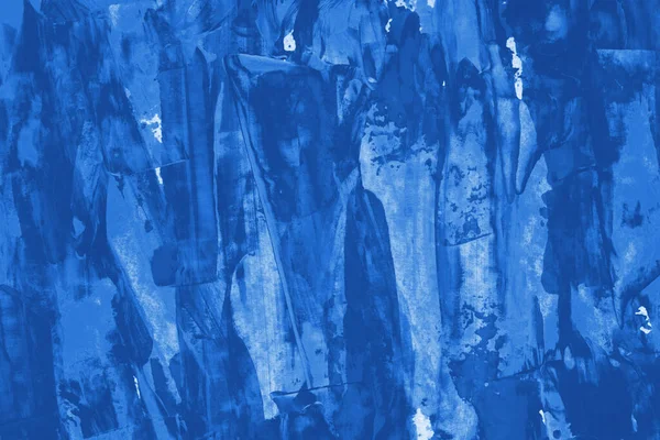 Blauwe Acryl Abstracte Patroon Achtergrond — Stockfoto