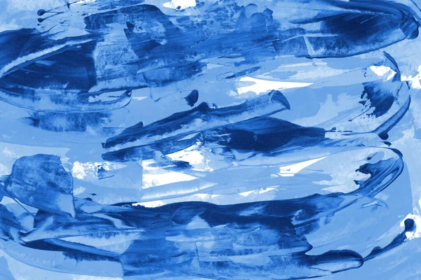 Blauwe Acryl Abstracte Patroon Achtergrond — Stockfoto