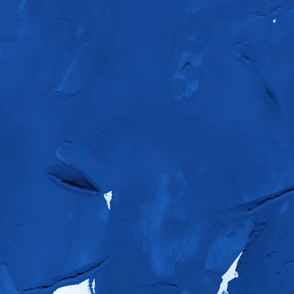 Kleurrijke Blauwe Acrylverf Papier Textuur Chaotisch Abstract Organisch Ontwerp Decalcomanie — Stockfoto