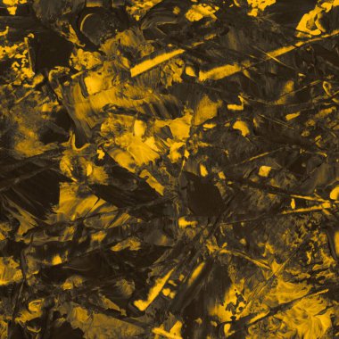 Siyah ve sarı çiçekli soyut arkaplan