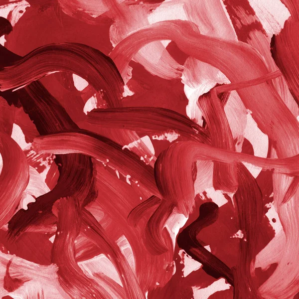 Fondo Patrón Abstracto Acrílico Rojo —  Fotos de Stock