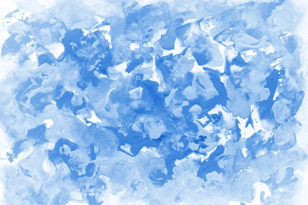 Fond Abstrait Acrylique Bleu — Photo