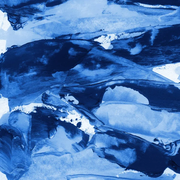 Azul Acrílico Abstrato Fundo Padrão — Fotografia de Stock